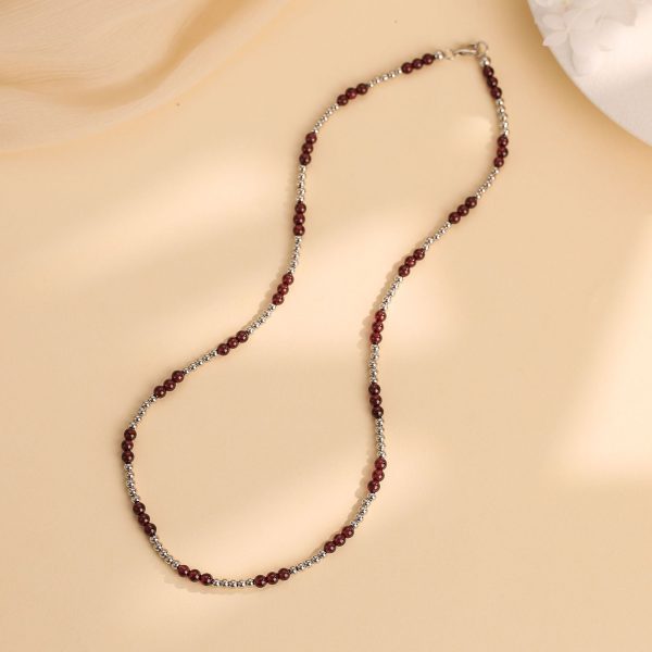 Luxury-Style Pearl Natural Citrine Beaded Necklace - Image 2