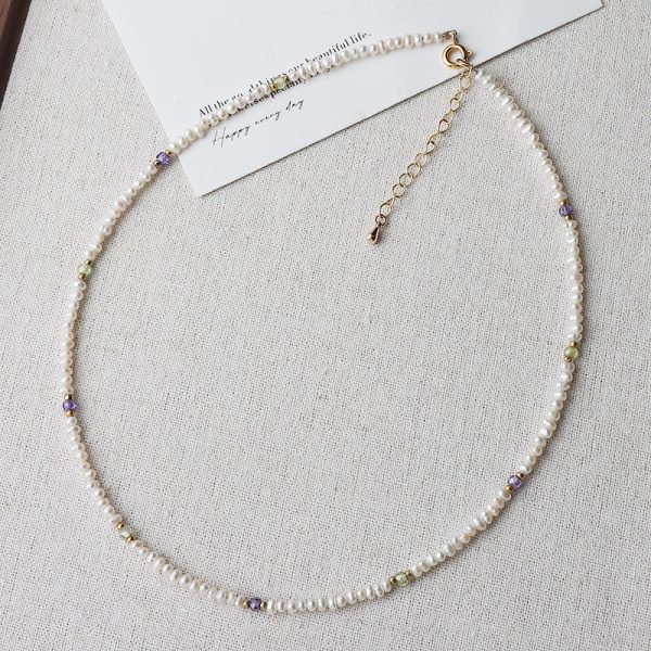 Irregular small pearl natural freshwater pearl necklace - Image 5