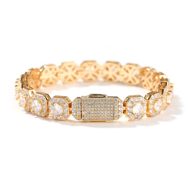 Square sugar-topped zircon bracelet - Image 4