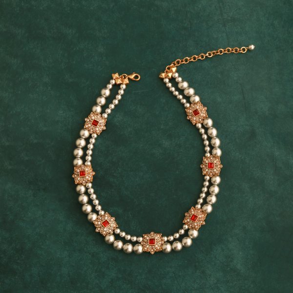 Double-row pearl necklace - Image 4