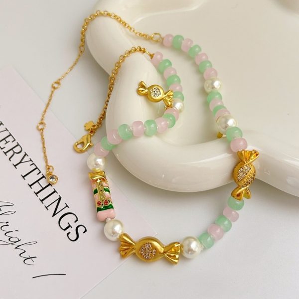 Candy Pearl Natural Stone Necklace - Image 4