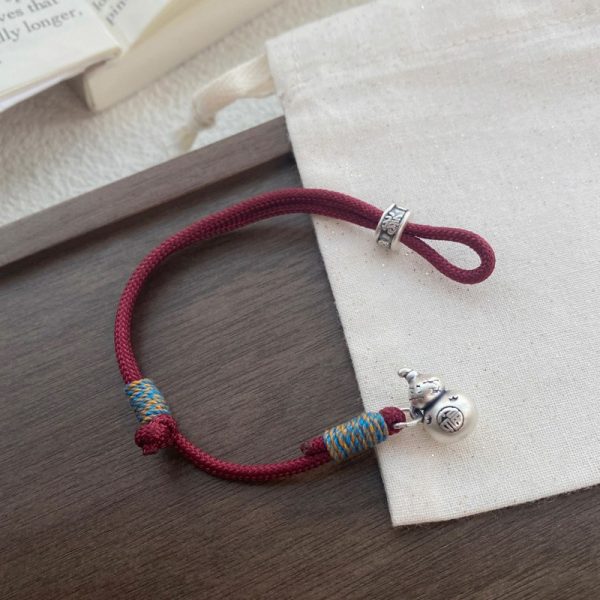 Gourd red string bracelet - Image 2