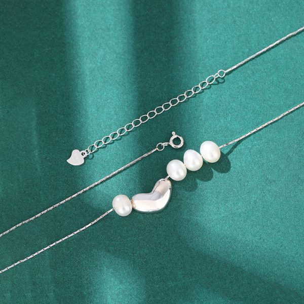 Love Heart Freshwater Pearl Necklace