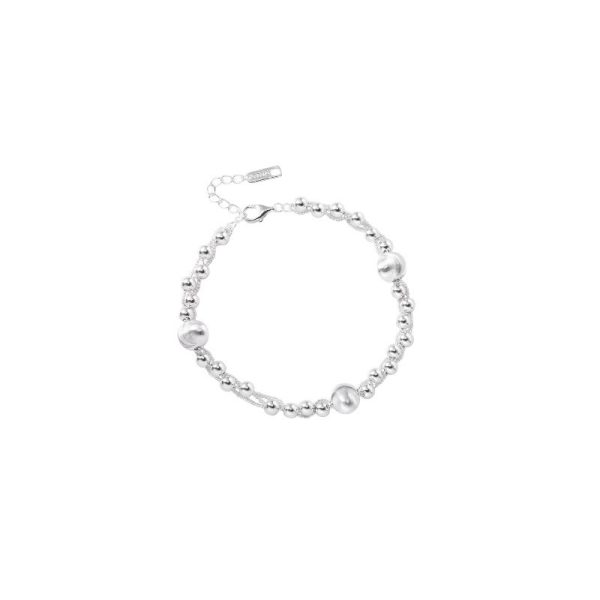 Cat-eye round bead bracelet