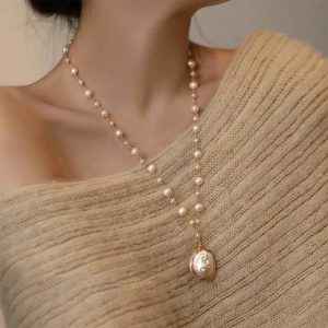 Natural Baroque Pearl Necklace