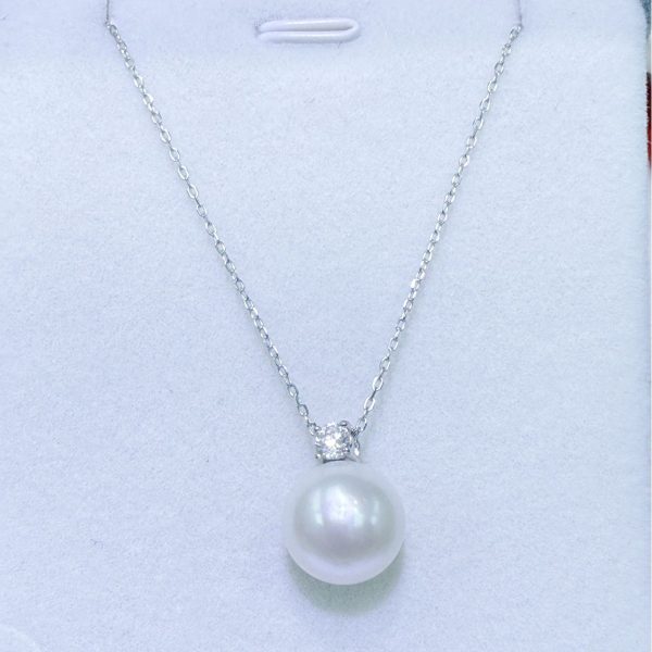 Freshwater pearl pendant necklace - Image 2