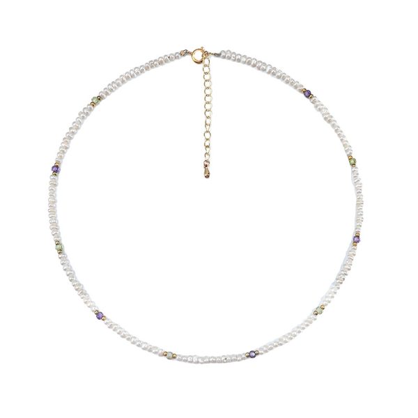 Irregular small pearl natural freshwater pearl necklace - Image 3
