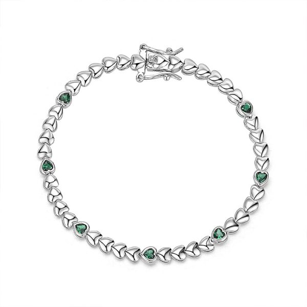 S925 pure silver hip-hop tennis chain, exclusive high-end fashion handpiece with colorful zirconium stones - Image 2