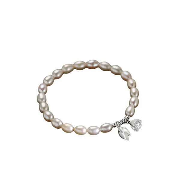 Pearl Lotus Seed Beaded Couple Bracelet - Image 4