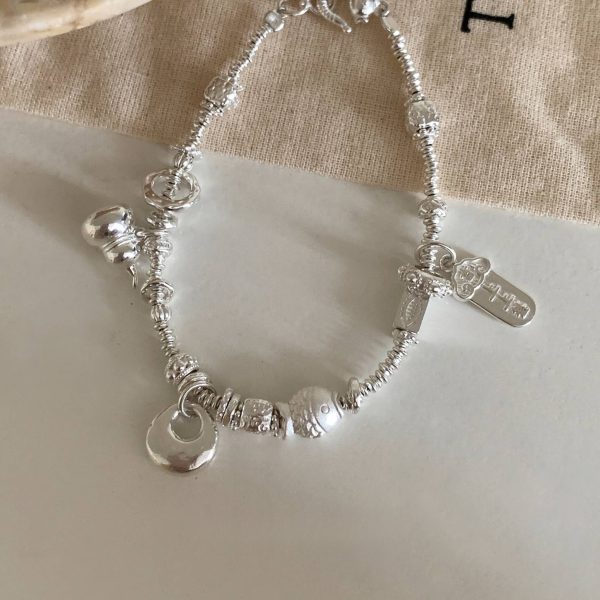 Small gourd-shaped fat Fu Shui silver bracelet - Image 5