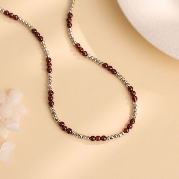 Luxury-Style Pearl Natural Citrine Beaded Necklace - Image 3