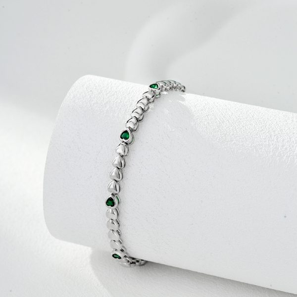 S925 pure silver hip-hop tennis chain, exclusive high-end fashion handpiece with colorful zirconium stones - Image 4