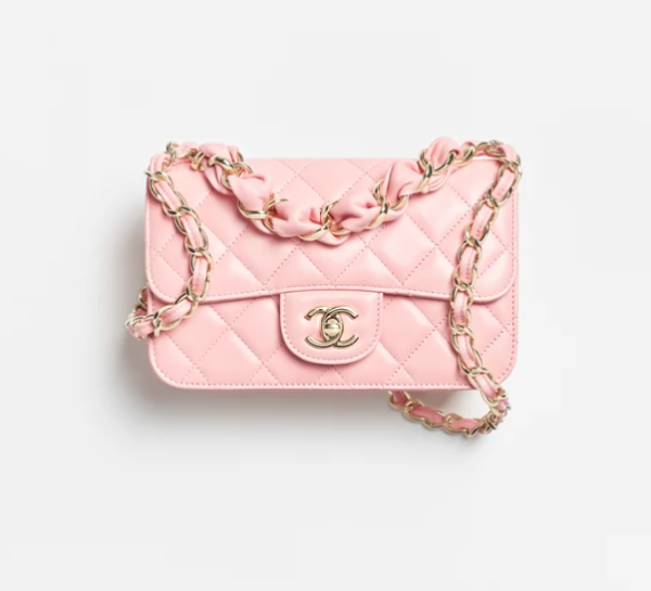 CHANEL Mini cap bag with polished lambskin