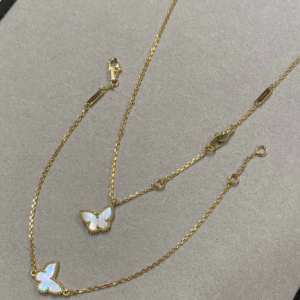 Clover Butterfly Series Necklace Thick Plated Pendant