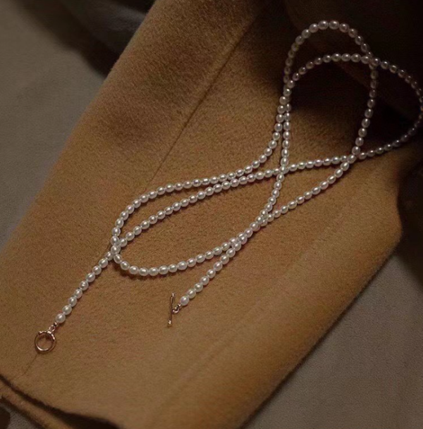 Freshwater pearl small round-shaped necklace - Image 2