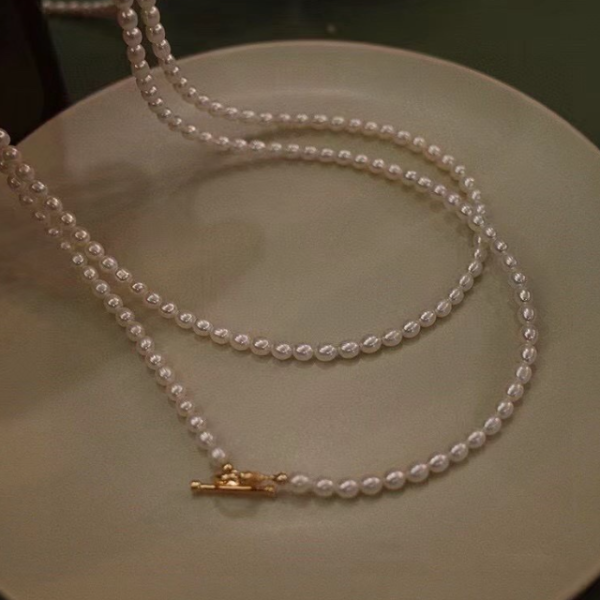 Freshwater pearl small round-shaped necklace - Image 3