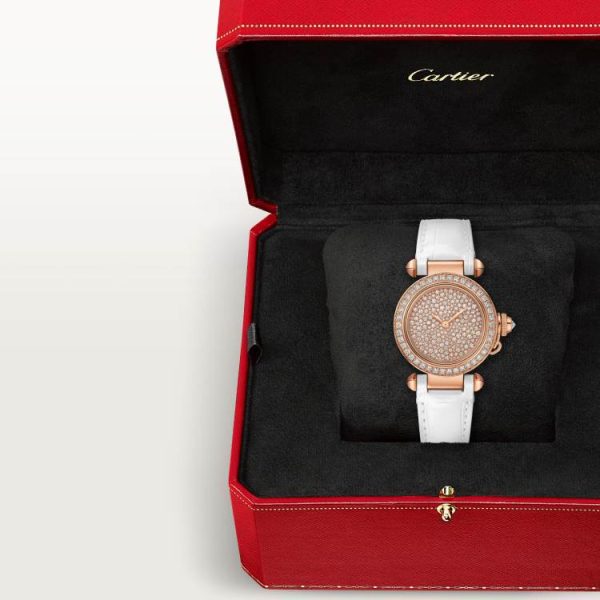 Pasha de Cartier watch, 30mm, 18K rose gold, quartz movement - Image 4