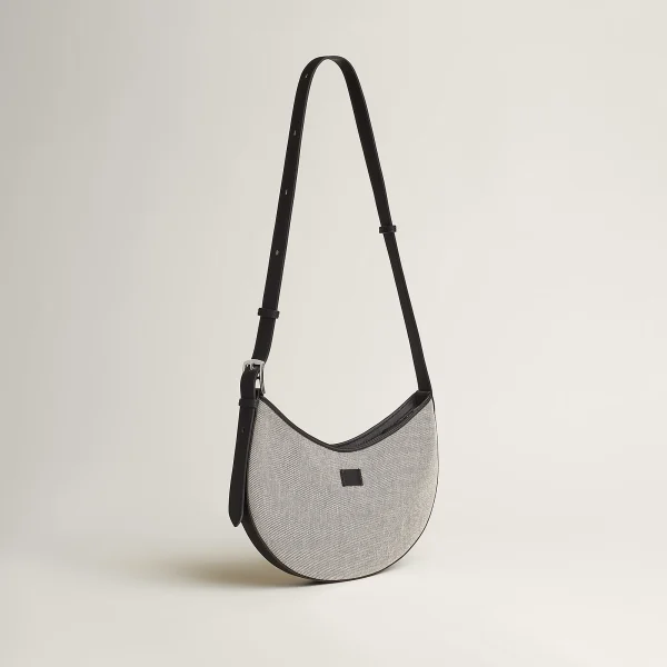 Little Arcon Toile & Cuir Shoulder Bag